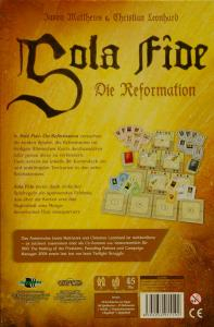 Sola Fide Brettspiel Rückseite